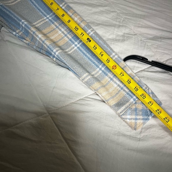 Boston Traders Plaid Button Down Shirt - Blue and Tan - Picture 7 of 8